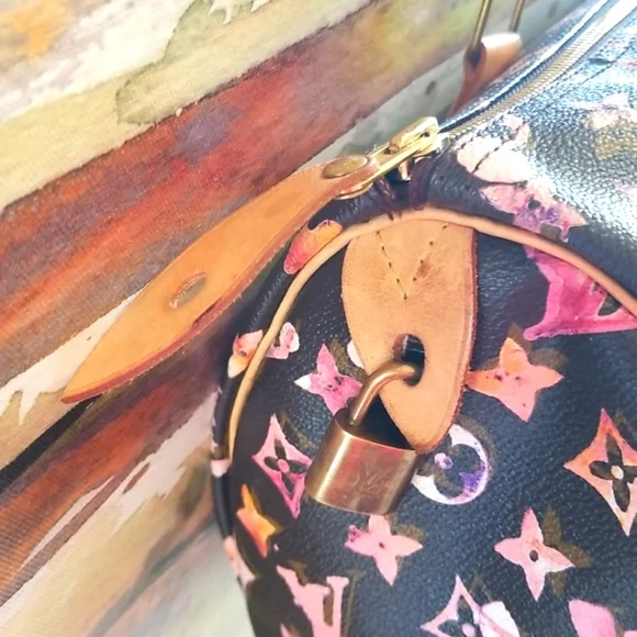 LOUIS VUITTON Richard Prince Watercolor MULTI Aquarelle Monogram Speedy 35 2008 - Picture 5 of 16